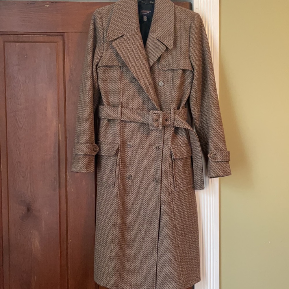 American Eagle Outfitters Long Double Breasted Wool Peacoat